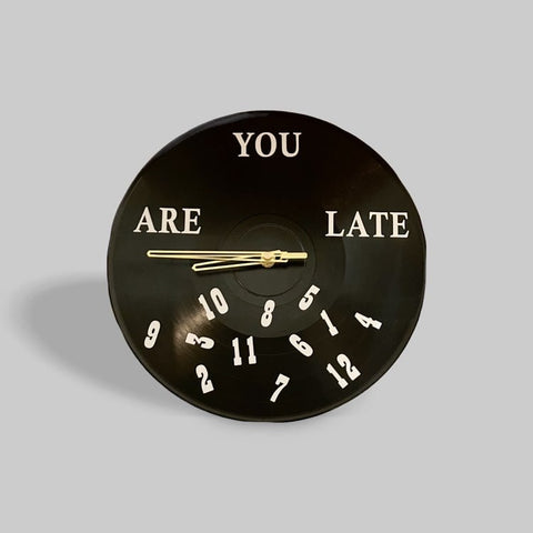 Horloge vinyle 33 tours - Are you late