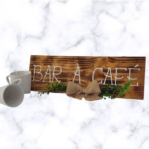 Petite plaque bar à café