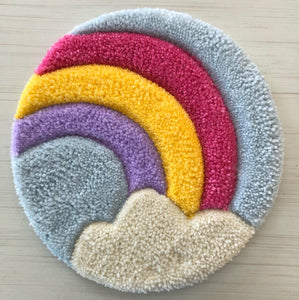 Mini tapis rond - Arc-en-ciel