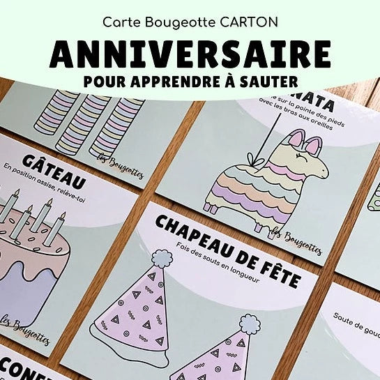 Carte Bougeotte ANNIVERSAIRE