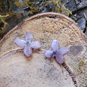 Boucles d'oreilles fleurs de lilas