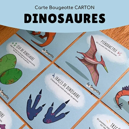 Carte Bougeotte DINOSAURES