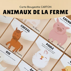 Carte Bougeotte ANIMAUX DE LA FERME